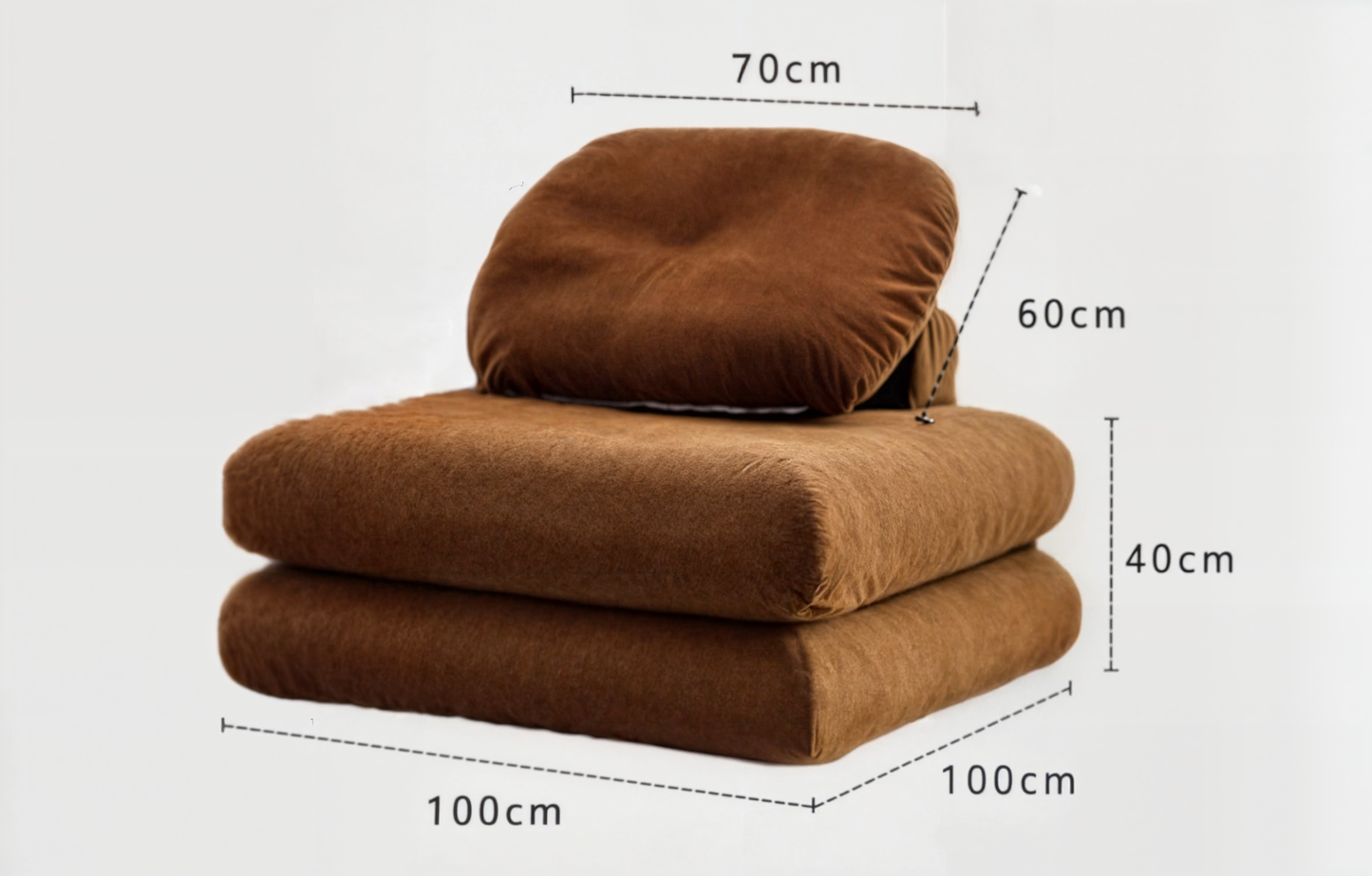 Canapé Poof Transformable, Coton Cool